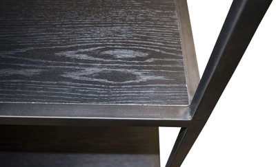 Casa Padrino Designer Regalschrank Schwarz 160 x 40 x H. 160 cm - Luxus Wohnzimmerschrank