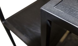 Casa Padrino diseño armario de la estantería negro 160 x 40 x H. 160 cm - Mueble de Sala de Estar de Lujo