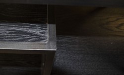 Casa Padrino diseño armario de la estantería negro 160 x 40 x H. 160 cm - Mueble de Sala de Estar de Lujo