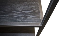 Casa Padrino diseño armario de la estantería negro 160 x 40 x H. 160 cm - Mueble de Sala de Estar de Lujo