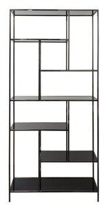 Casa Padrino Luxus Wohnzimmerschrank 98 x 35 x H. 210 cm - Designer Wohnzmimmermöbel