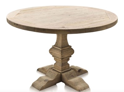 Casa Padrino mesa de comedor de lujo colores naturales 120 x H. 76 cm - Muebles de Comedor