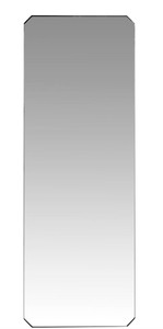 Casa Padrino luxury mirror with black powder coated steel frame 80 x H. 220 cm - Luxury Collection
