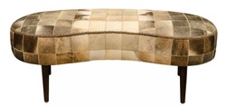 Casa Padrino banc de luxe avec peau de vache 130 x 60 x H. 50 cm - Mobilier Design Casa Padrino banc de luxe avec peau de vache 130 x 60 x H. 50 cm - Mobilier Design