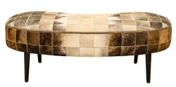 Casa Padrino banc de luxe avec peau de vache 130 x 60 x H. 50 cm - Mobilier Design Casa Padrino banc de luxe avec peau de vache 130 x 60 x H. 50 cm - Mobilier Design