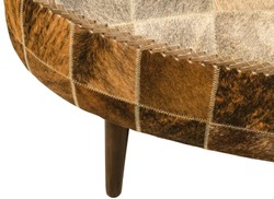 Casa Padrino banc de luxe avec peau de vache 130 x 60 x H. 50 cm - Mobilier Design Casa Padrino banc de luxe avec peau de vache 130 x 60 x H. 50 cm - Mobilier Design