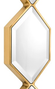Casa Padrino Designer Wandspiegel Gold 25 x H. 110 cm - Luxus Wohnzimmer Spiegel