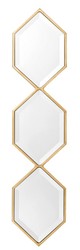 Casa Padrino Designer Wall Mirror Gold 25 x H. 110 cm - Luxury Living Room Mirror