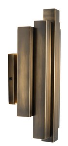 Casa Padrino Wandleuchte Vintage Messing 20,5 x 13 x H. 40 cm - Limited Edition