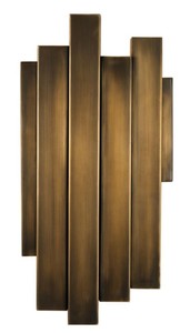 Casa Padrino Wandleuchte Vintage Messing 20,5 x 13 x H. 40 cm - Limited Edition