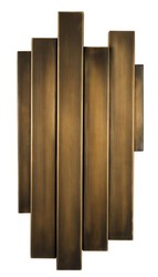 Casa Padrino lampada da parete in ottone d'ottone 20.5 x 13 x H. 40 cm - Edizione Limitata
