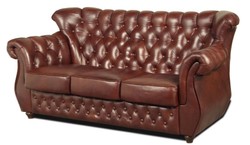 casa padrino luxus leder echtleder chesterfield 3er wohnzimmer hotel sofa couch möbel