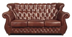 casa padrino luxus leder echtleder chesterfield 3er wohnzimmer hotel sofa couch möbel