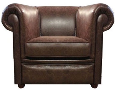 Casa Padrino genuine leather armchair dark brown 110 x 90 x H. 80 cm - Luxury Living Room Furniture Casa Padrino genuine leather armchair dark brown 110 x 90 x H. 80 cm - Luxury Living Room Furniture