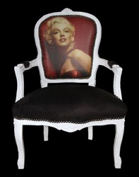 Casa Padrino Silla Barroco Salon Chair Marilyn Monroe - Barroco Antique Style Furniture - Mod3 - Edición limitada Casa Padrino Silla Barroco Salon Chair Marilyn Monroe - Barroco Antique Style Furniture - Mod3 - Edición limitada