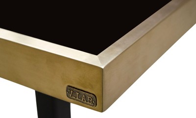 Casa Padrino Luxus Esstisch Schwarz / Gold 70 x 70 x H. 76 cm - Esszimmermöbel
