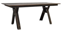Casa Padrino table à manger en fer forgé de luxe marron foncé - Qualité Luxe