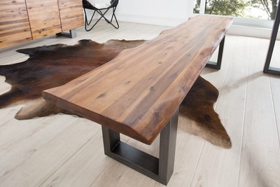 Casa Padrino banc de designer largeur naturelle 160 cm, hauteur 50 cm Casa Padrino banc de designer largeur naturelle 160 cm, hauteur 50 cm