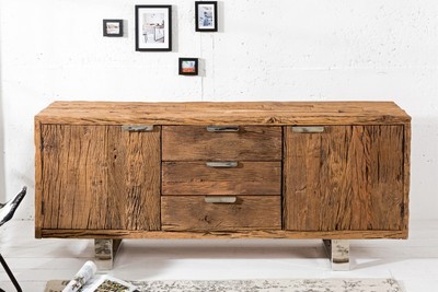 Casa Padrino luxury sideboard W.160 x H.75 x T.40 - TV cabinet - chest of drawers - Handmade from solid wood!