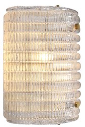 Casa Padrino lampada da parete in vetro 20 x 11 x H. 22 cm - Lampada da Parete per Soggiorno di Lusso