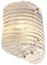 Casa Padrino lampada da parete in vetro 20 x 11 x H. 22 cm - Lampada da Parete per Soggiorno di Lusso