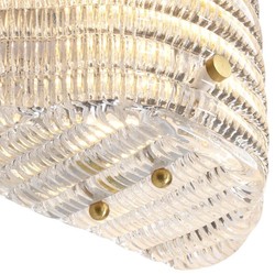 Casa Padrino lampada da parete in vetro 20 x 11 x H. 22 cm - Lampada da Parete per Soggiorno di Lusso