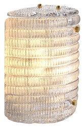 Casa Padrino lampada da parete in vetro 20 x 11 x H. 22 cm - Lampada da Parete per Soggiorno di Lusso