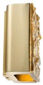 Casa Padrino Hotel Restaurant Wandleuchte Gold 24 x 12,5 x H. 23 cm - Luxus Möbel