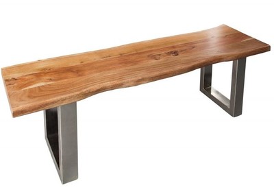 Casa Padrino banc design en bois d'acacia massif largeur 160 cm, hauteur 40 cm