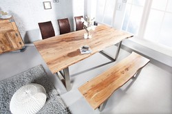 casa padrino designer sitzbank aus massivem Akazienholz