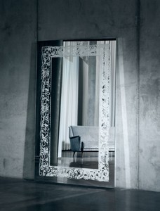 Casa Padrino luxury mirror with light and remote control 107 x H. 182 cm - Luxury Quality