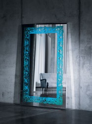 Casa Padrino specchio di lusso con luce e telecomando 107 x H. 182 cm - Qualità di Lusso