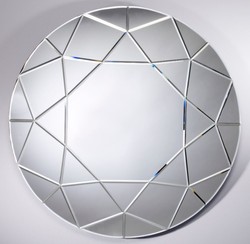 Casa Padrino specchio da soggiorno Ø 90 cm - Collezione di Design