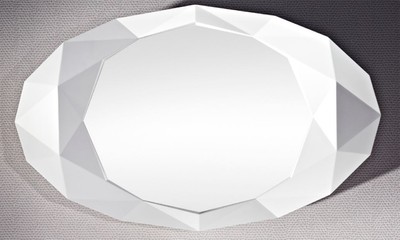 Casa Padrino miroir d'hôtel design blanc mat 93 x H. 152 cm - Mobilier d'hôtel