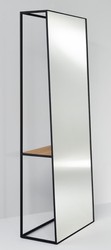 Casa Padrino specchio di lusso da con mensola 65 x 32 x H. 17 cm - Specchio Design