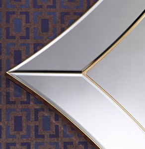 Casa Padrino Luxus Spiegel / Wandspiegel Gold 107 x H. 151 cm - Luxus Qualität