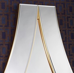 Casa Padrino espejo de pared / espejo de lujo oro 107 x H. 151 cm - Calidad de Lujo