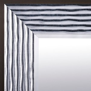 Casa Padrino Luxus Wohnzimmer Spiegel Silber 86 x H. 111 cm - Designermöbel