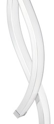 Casa Padrino lampada da tavolo a LED di lusso argento Ø 15 x H. 50 cm - Lampada da Tavolo di Design