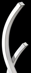 Casa Padrino lampada da tavolo a LED di lusso argento Ø 15 x H. 50 cm - Lampada da Tavolo di Design