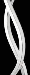 Casa Padrino lampada da tavolo a LED di lusso argento Ø 15 x H. 50 cm - Lampada da Tavolo di Design