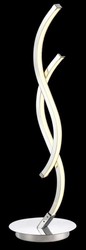Casa Padrino lampada da tavolo a LED di lusso argento Ø 15 x H. 50 cm - Lampada da Tavolo di Design