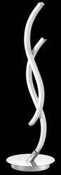 Casa Padrino lampada da tavolo a LED di lusso argento Ø 15 x H. 50 cm - Lampada da Tavolo di Design