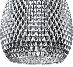 Casa Padrino luxury pendant lamp silver Ø 22 x H. 15.5 cm - Luxury Living Room Furniture