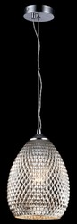 Casa Padrino luxury pendant lamp silver Ø 22 x H. 15.5 cm - Luxury Living Room Furniture