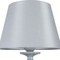 Casa Padrino baroque style table lamp high gloss white Ø 23 x H. 48 cm - Art Nouveau Furniture
