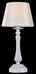 Casa Padrino baroque style table lamp high gloss white Ø 23 x H. 48 cm - Art Nouveau Furniture
