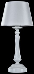 Casa Padrino baroque style table lamp high gloss white Ø 23 x H. 48 cm - Art Nouveau Furniture