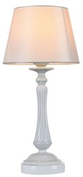 Casa Padrino baroque style table lamp high gloss white Ø 23 x H. 48 cm - Art Nouveau Furniture