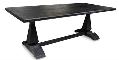 Casa Padrino mesa de comedor negro antiguo - Muebles de Lujo